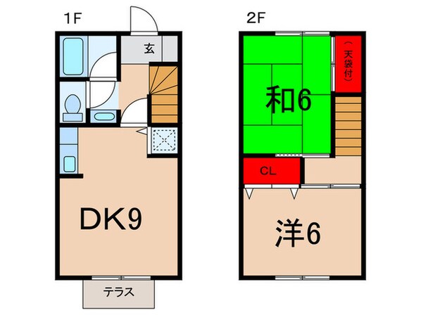 パレスローリエⅡの物件間取画像